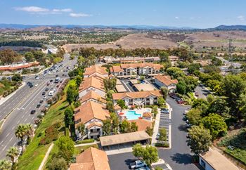 Drone view of property at Bella Vista, Mission Viejo, California